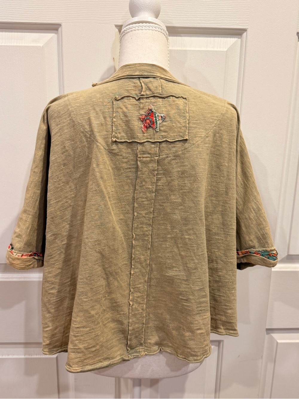 Oli & Hali Boho Oversized Patchwork Star Top Small - Picture 3 of 8